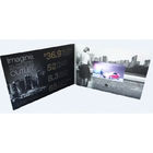 Brochure visuelle adaptée aux besoins du client visuelle d'affichage à cristaux liquides de carte de livre de salutation de cadeau de promotion de 2018 VIF pour le client