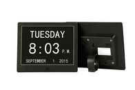 8 adaptateur blanc électronique de l'horloge de jour d'alarme de calendrier perpétuel de brochure de pouce de bureau visuel de la carte LED Digital Color/UL/extra l