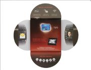 carte de visite professionnelle de visite visuelle de batterie intégrée de 2,4 pouces, brochure visuelle numérique rechargeable