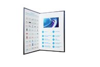 Multi - paginez la carte visuelle de brochure pour l'éducation, livret visuel avec le commutateur &quot;MARCHE/ARRÊT&quot; de bouton