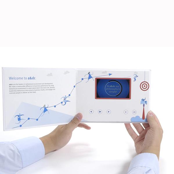 carte de voeux visuelle de carte vidéo d'affichage à cristaux liquides de tft de 7 pouces